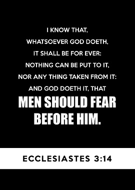 Ecclesiastes 3 14