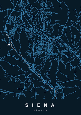 SIENA City Map Italia