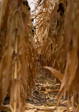Dry corn field