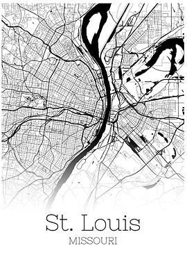St Louis Missouri cit map