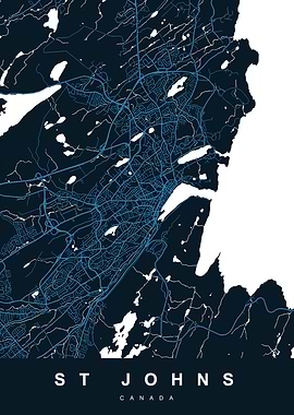 ST JHONS City Map Canada