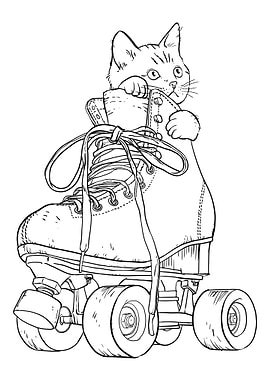 kitten Roller skates
