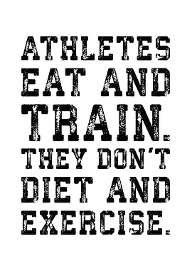 Athletes Eat and Train
