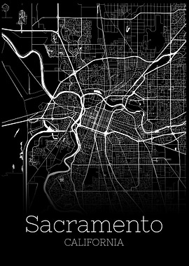 Sacramento California map