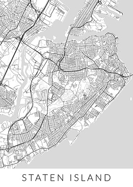 New York Staten Island Map