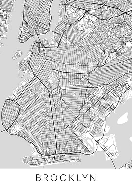 New York Brooklyn Map