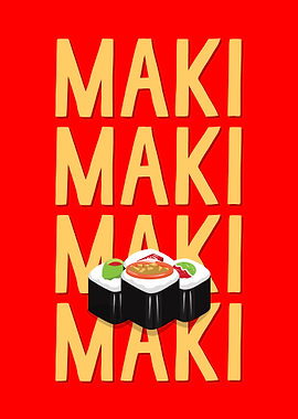 Sushi Wall Art Decor