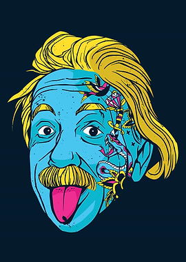 Albert Einstein tattoo art