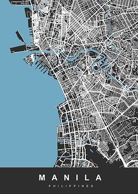MANILA Map PHILIPPINES
