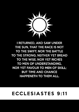 Ecclesiastes 9 11