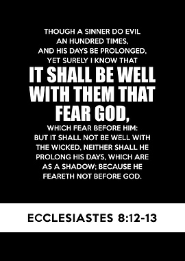 Ecclesiastes 8 12 13