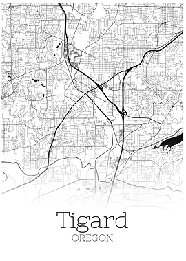 Tigard Oregon city map