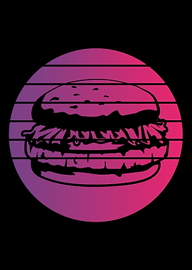 Burger Retro Vintage
