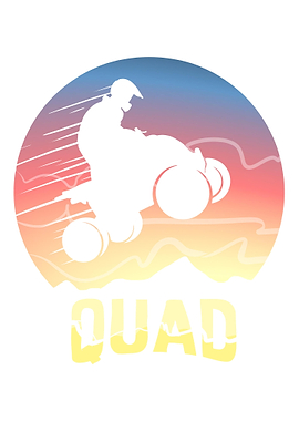 Quad ATV Dirtbike Rider Of