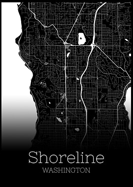 Shoreline Washington map