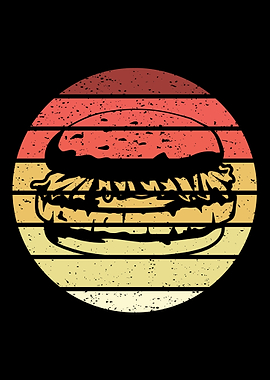 Burger Retro Vintage