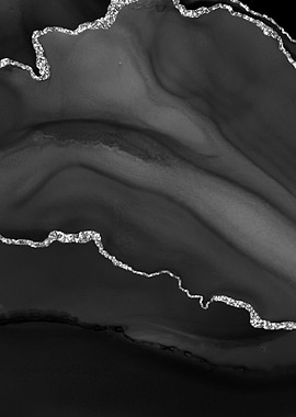 Black Silver Agate 01