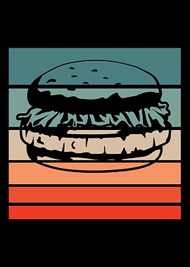 Burger Retro Vintage