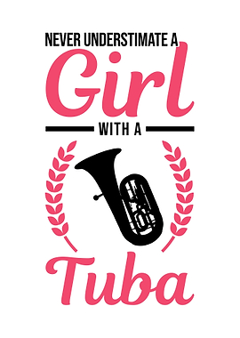 Tuba Girl Player