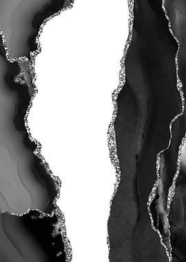 Black Silver Agate 07