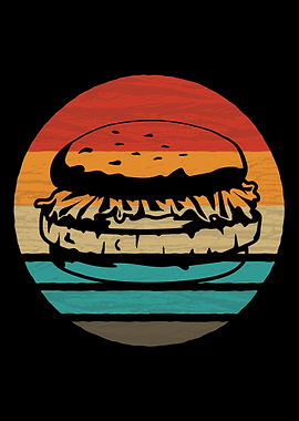 Burger Retro Vintage