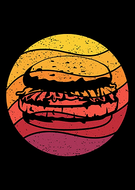 Burger Retro Vintage