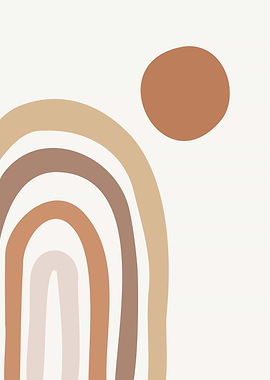 Boho Rainbow Wall Print 1