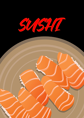 Sushi Types Poster Sushi