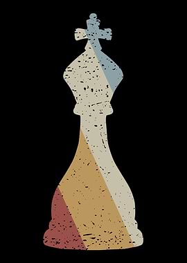 King Chess Retro Vintage