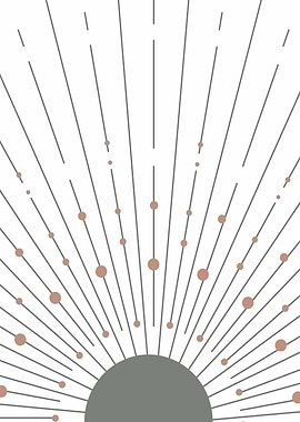 Boho Sunburst Print Art 1