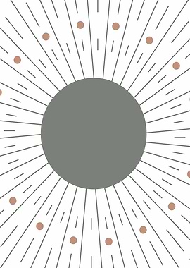 Boho Sunburst Print Art 6