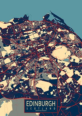 Edinburgh City Map Hope