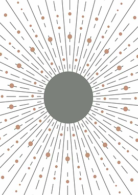 Boho Sunburst Print Art 2