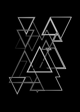 Triangles Pattern Art