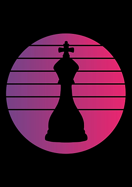 King Chess Retro Vintage