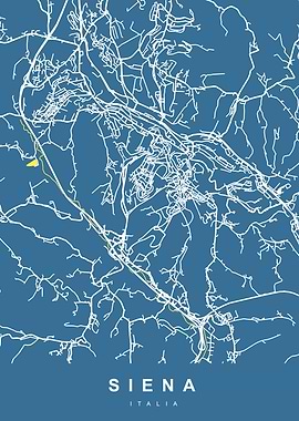 SIENA City Map ITALY