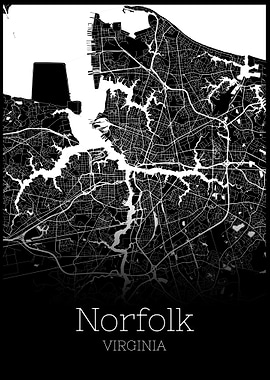 Norfolk Virginia map