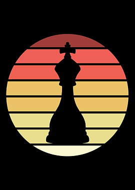 King Chess Retro Vintage