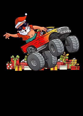 Santa Claus On A Monster