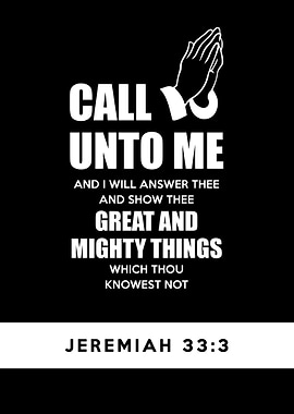Jeremiah 33 3