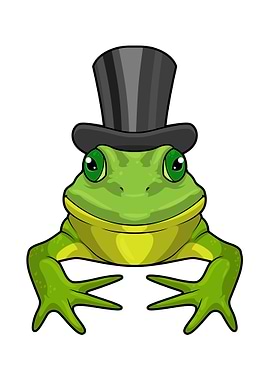Frog Gentleman Top hat
