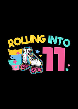 11th Birthday Roller Skate