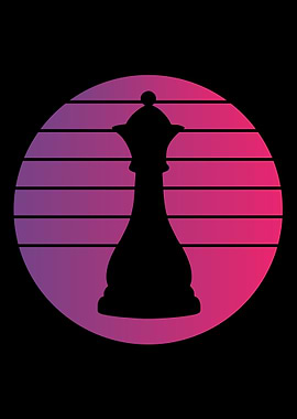 Queen Chess Retro Vintage