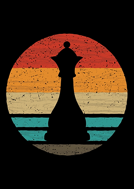 Queen Chess Retro Vintage