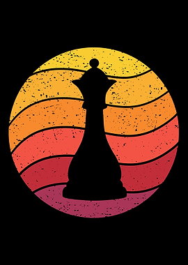 Queen Chess Retro Vintage