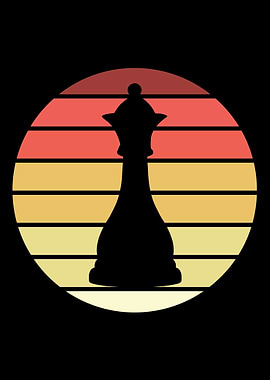 Queen Chess Retro Vintage