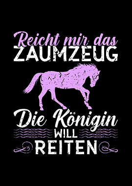 Koenigin Reiten Pferde