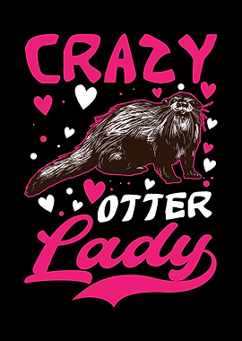 Crazy Otter Lady Sea