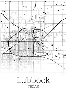 Lubbock Texas city map