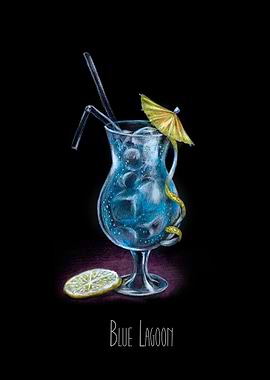 Blue Lagoon cocktail